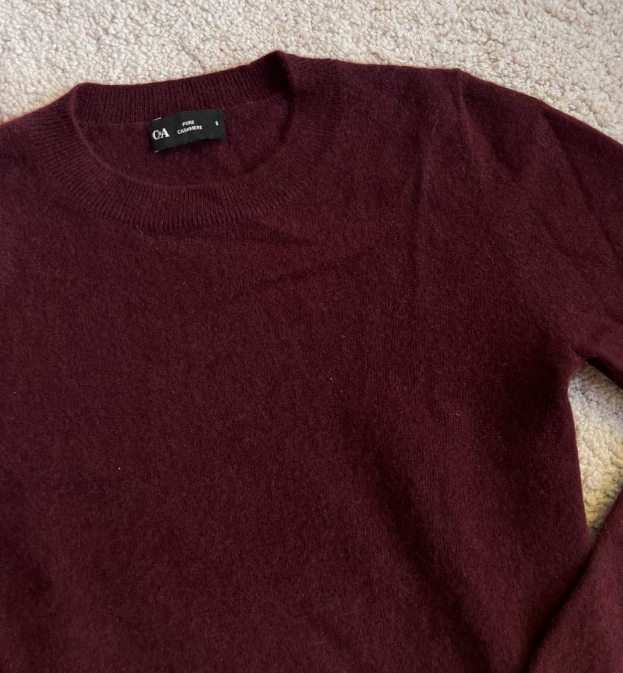 C&A Maglioni & Felpe: Pull 100% cachemire bordeaux C&A premium S – Nuovo (secondo la descrizione) da Granges (Veveyse) venduto da Hey-ya 2