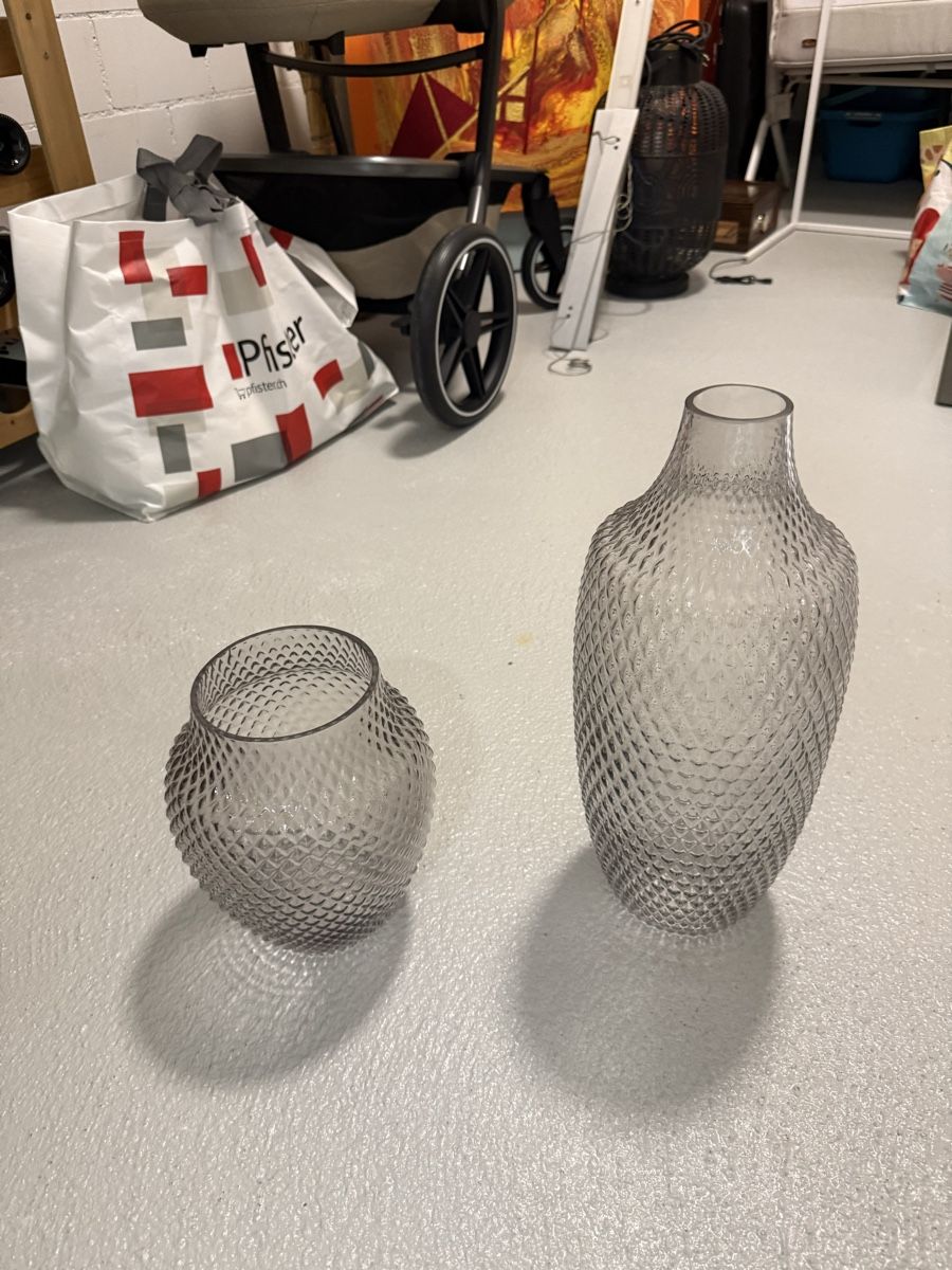 Pfister Vasi & Recipienti: 2er Set Vasen, Glas, neutral, Pfister – Nuovo (secondo la descrizione) da Uitikon Waldegg venduto da SIMI086