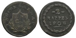 Aargau 2 Rappen 1808   /2599
