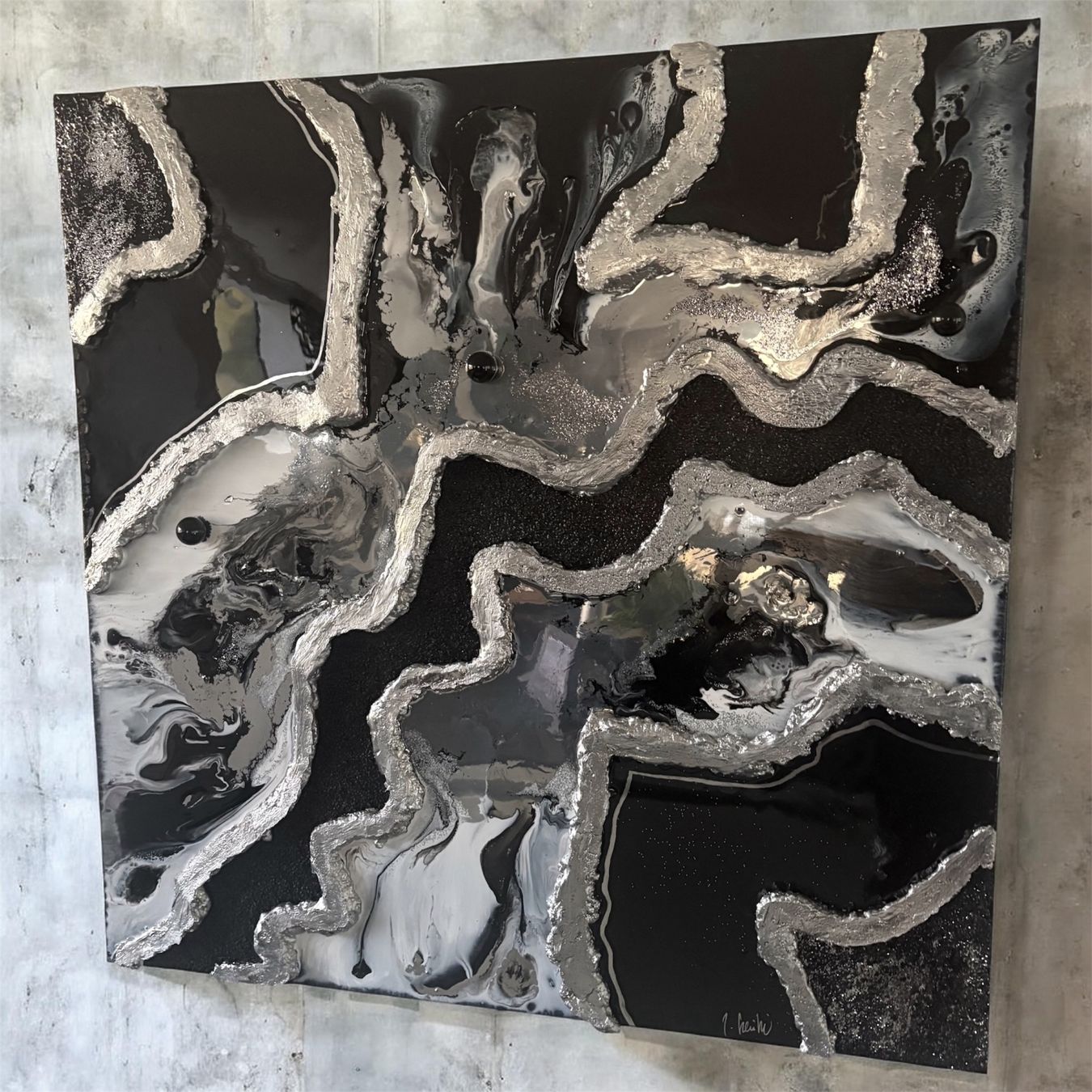 Tableaux: Galerie Gemälde 100x100 Epoxy Resin – Neuf avec emballage d'origine à Oftringen par SCHIBLI1 7