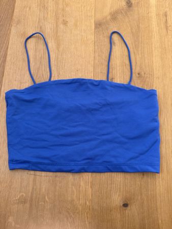 Sommer Top von Bershka, Grösse S, Blau