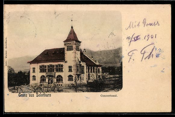 Cartes postales: AK Solothurn, Concertsaal, 1901 – D'occasion à Berlin par bartko-reher