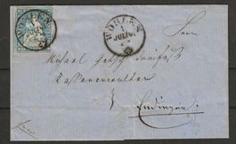 1861 : Strubel Brief von Wohlen