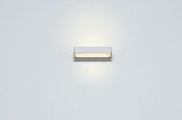 Wandleuchte SML Wall 150  silber / satinée Serien Lighting