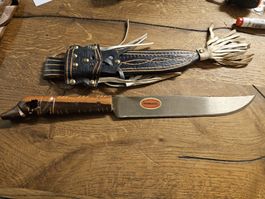 Vintage Messer mit Lederscheide, Promedoca, (M)