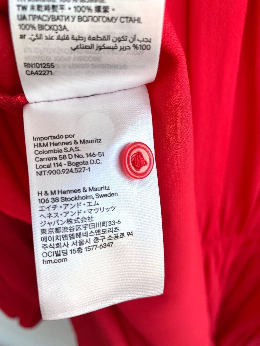 H&M Vestiti: Schön fallendes, rotes Blusenkleid von H&M – Usato da Bern venduto da Fraeuleinhonig 7
