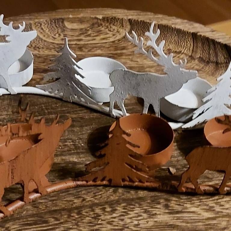 Portacandele: Kerzenhalter Hirsch metall – Nuovo (secondo la descrizione) da Kerns venduto da Joe990