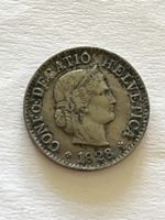 Pièce rare de 5 centimes suisses, année 1928, vintage!