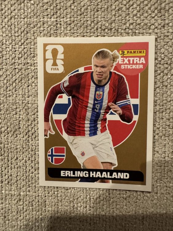 Panini Extra Sticker Erling Haaland (Neu (gemäss Beschreibung)) in ...