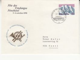 Sonderstempel A. 1197 Fête des Vendanges Neuchâtel 1970