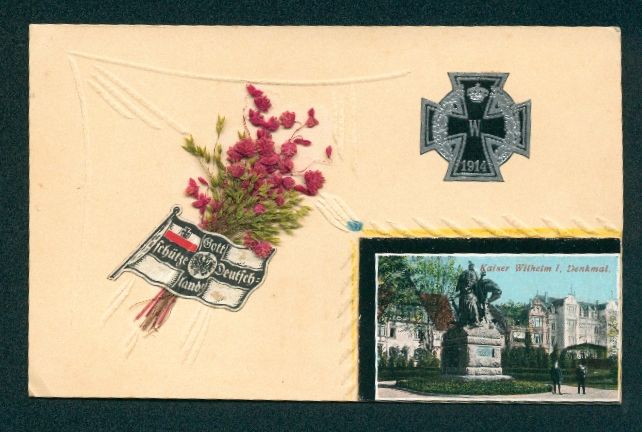 Cartes postales: Handgemachte-Collage-AK Kaiser Wilhelm D – D'occasion à Berlin par bartko-reher