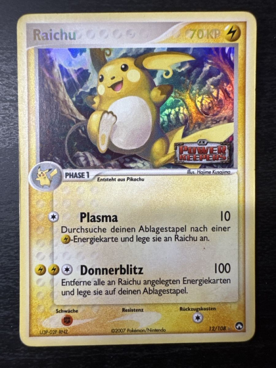 Pokémon Sammelbilder & Trading cards: Raichu Ex Power keepers Holo reverse 12/108 – Gebraucht aus Belprahon von Rob_ain