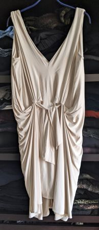 DIANE VON FÜRSTENBERG: Robe drapée nude t.6 (38)