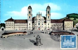 10.V.1960, Maximumkarte Klosterkirche Einsiedeln,