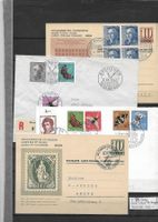 4 TB Belege 1942 - 1959 mit TB Stempel Kat: CHF 106.-