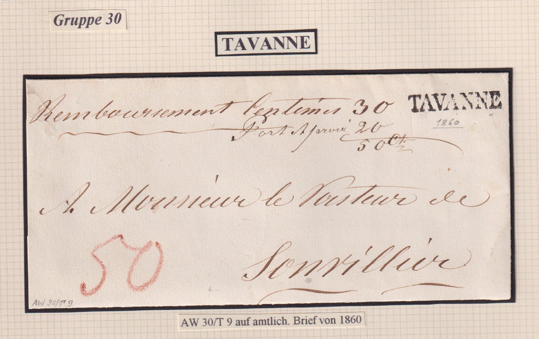 Tous les timbres: TAVANNE ! Toller Heimat-Brief ! – D'occasion à Bibern SH par Heinibuehrer