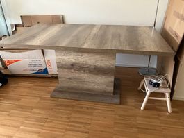Esstisch 160x90 cm Holzoptik modern – CHF 1.– Auktion