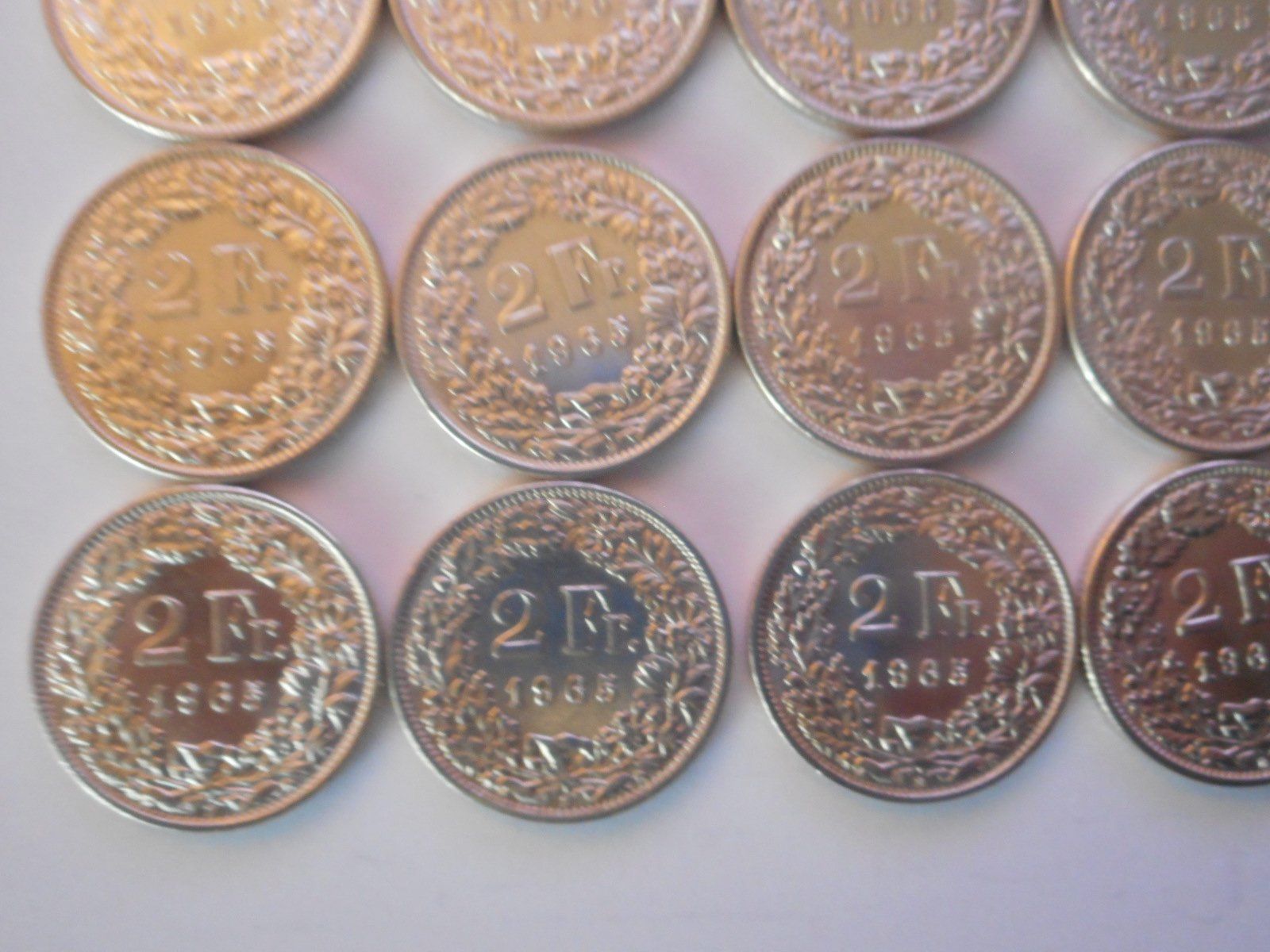 Tutti le monete: 12 x 2 Fr. 1965  silber   unz – Nuovo (secondo la descrizione) da Kriegstetten venduto da pizlad2010 3