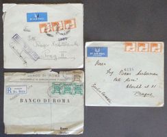 PALESTINE: 2 pièces postales 1936 et 1937, fragment 1922