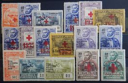 Portugal Rot Kreuz ex. Kat. 35-68 * 1932/36