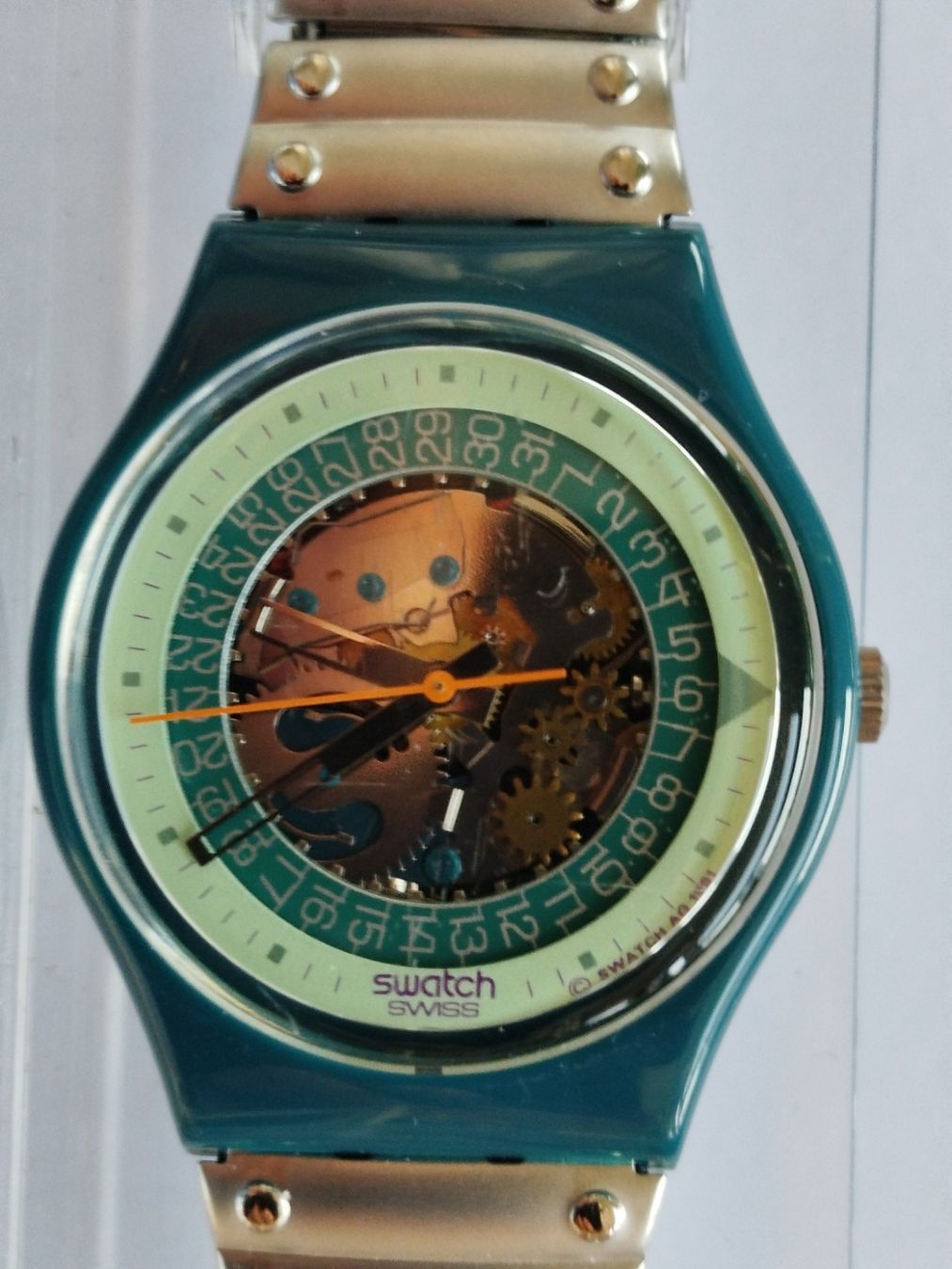 Swatch Orologi: SWATCH Skelettuhr mit Flex - Stahlband – Nuovo (secondo la descrizione) da Zug venduto da Robert0125 2