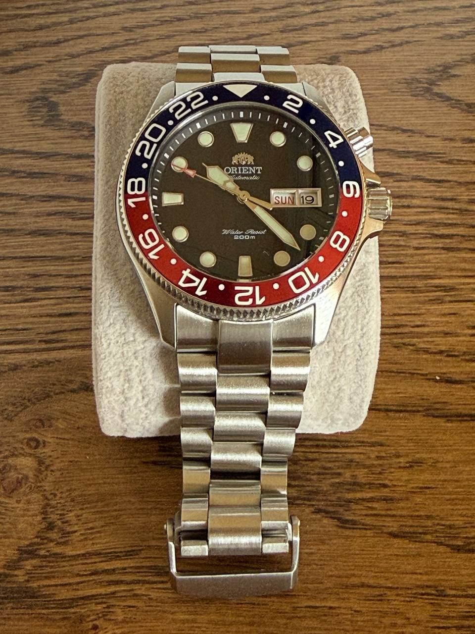 Orient Orologi: Orient Ray Custom Saphirglas, Strapcode Armband, Pepsi GMT – Usato da Boll venduto da YD3067 4