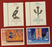 LIECHTENSTEIN EUROPA SATZ 974 1992** 1021 1994** POSTFRISCH