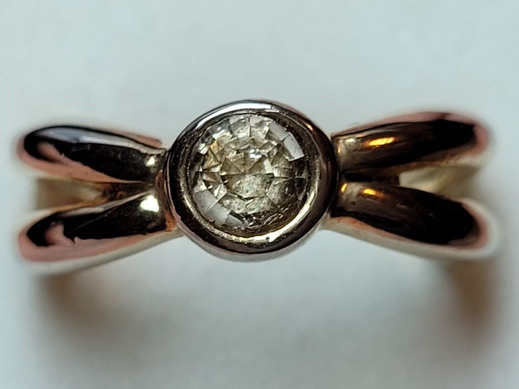 Anelli: AKTION Gelb gold Ring massiv Stein Geschenk Modeschmuck 2.10 – Nuovo (secondo la descrizione) da Riedt b. Erlen venduto da Gottestraene