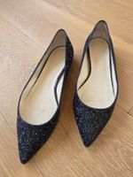 Glitter-Ballerinas von NAVY BOOT, schwarz, Grösse 37