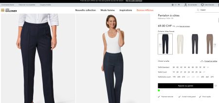 HOSEN FÜR DAMEN NEU / PANTALON NEUF NOIR