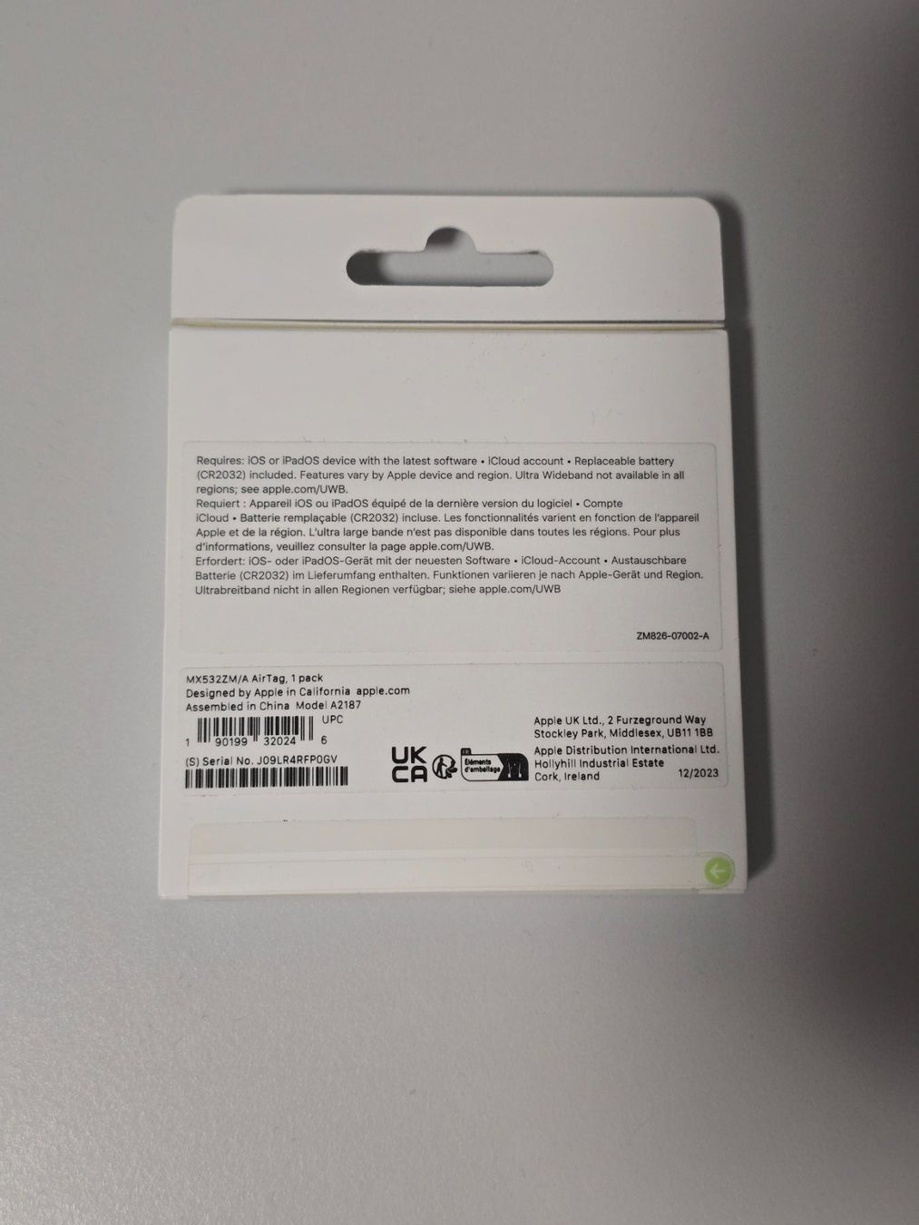 GPS & Strumenti di misurazione: Apple AirTag 1 Stück – Nuovo e nell'imballaggio originale da Zürich venduto da Miscellaneous_ 1