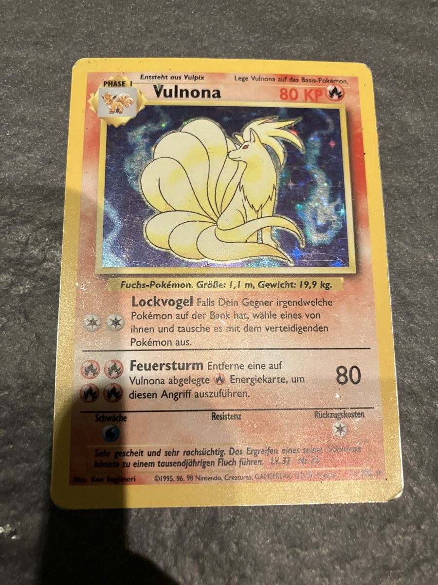 Pokémon Carte collezionabili: Pokemon Vulnona Holo, Base Set – Nuovo (secondo la descrizione) da Lyss venduto da Sandera20 1