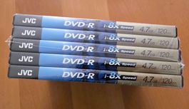 5x DVD + R  4.7 GB - DATA VIDEO JVC ((NEU)) OVP