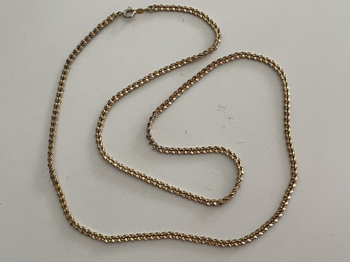 Catenine: ancienne Chaîne maille torsadée plaquer or  – Usato da Worben venduto da benit.drn