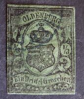 Oldenburg MNr. 5 1/3 Groschen gestempelt