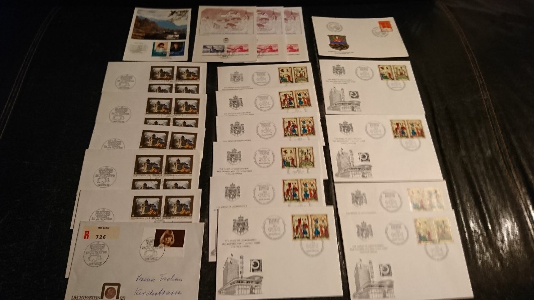 Tous les timbres: 21 Austellungsbriefe Lichtensteiner Post – D'occasion à Remetschwil par Hofiii 6