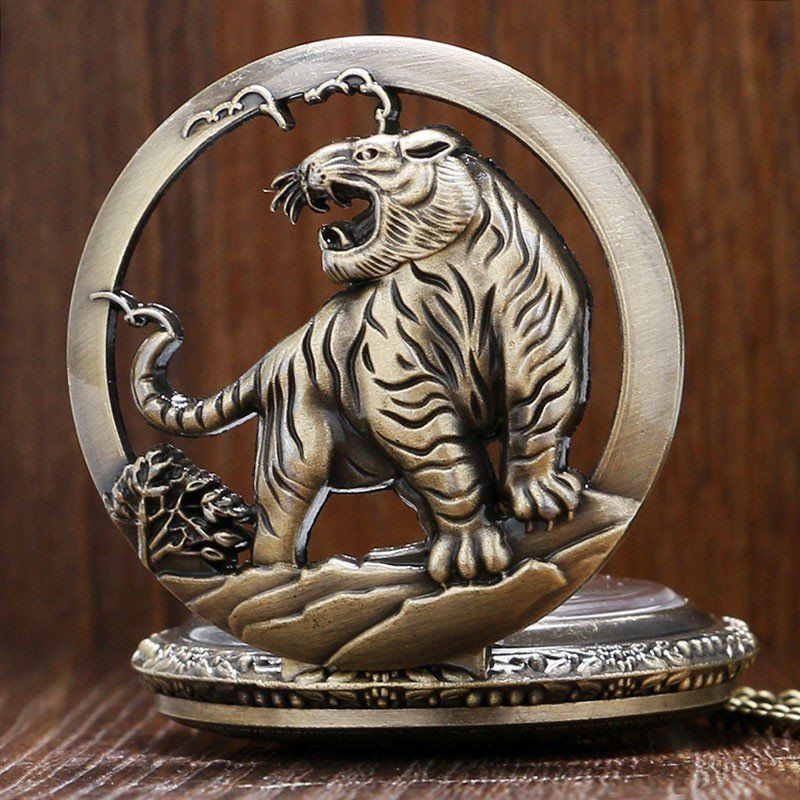 Orologi: Taschenuhr Tiger Halskette – Nuovo e nell'imballaggio originale da Gurmels venduto da Swisspod 2