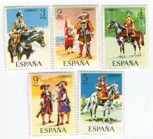 Briefmarken "Uniform". Spanien
