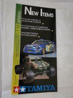 Tamiya Faltprospekt 2003 5 Seiten Farbfotos wie neu