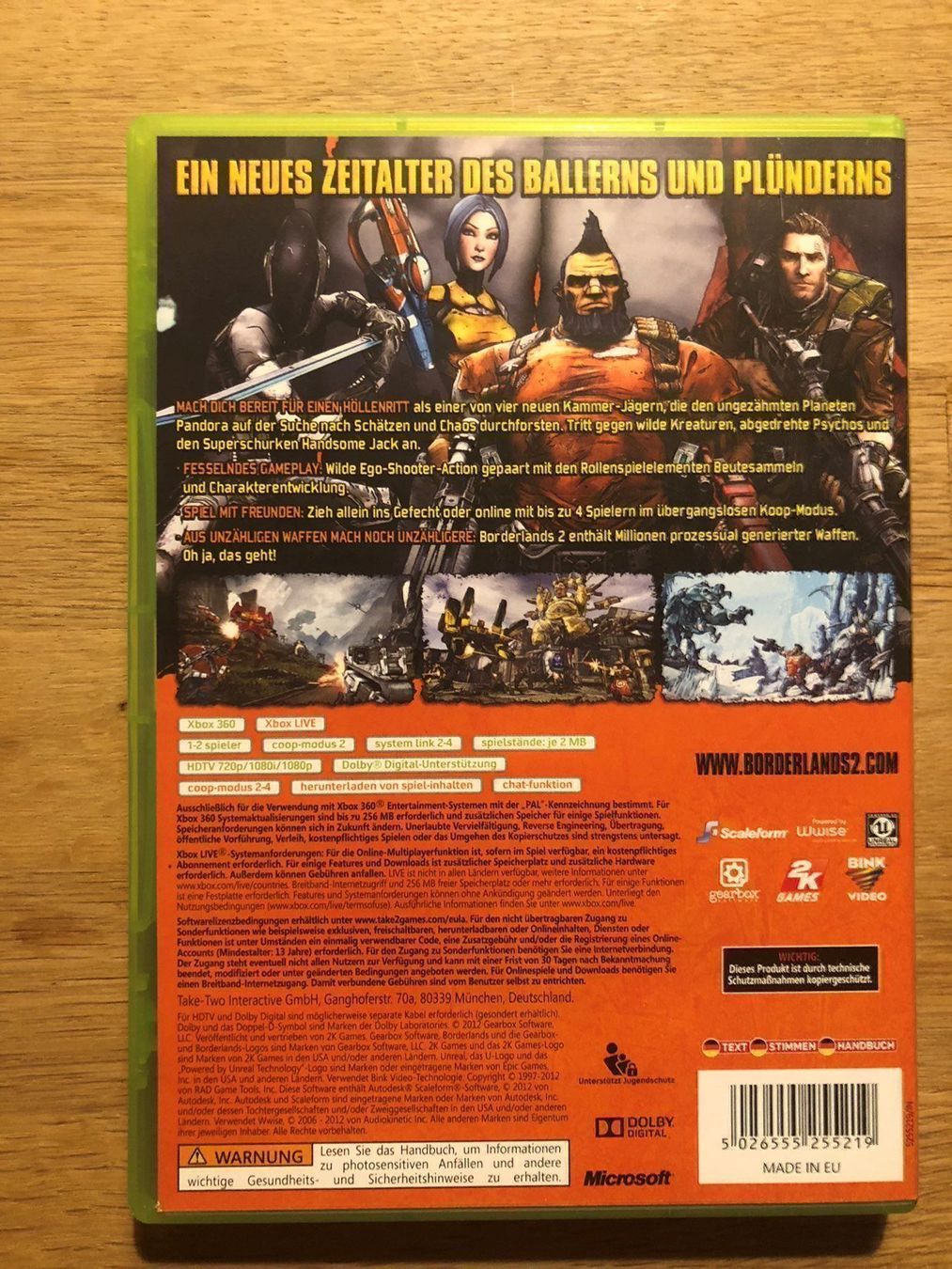 Microsoft Giochi: Borderlands 2 für Xbox 360 – Usato da Kestenholz venduto da Dickies09 1