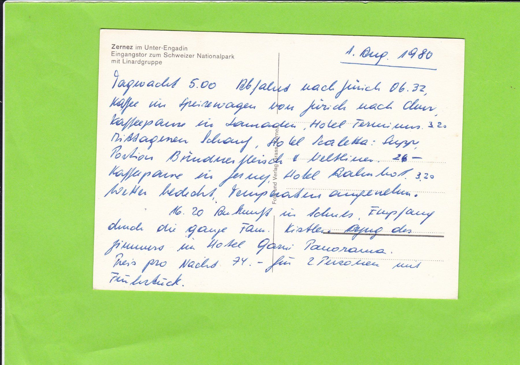 Cartes postales: Zernez – D'occasion à St. Peterzell par neckertal 1