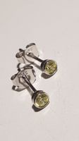Schöne Ohrstecker Sterling Silber 925 Turmalin-grüne Steine