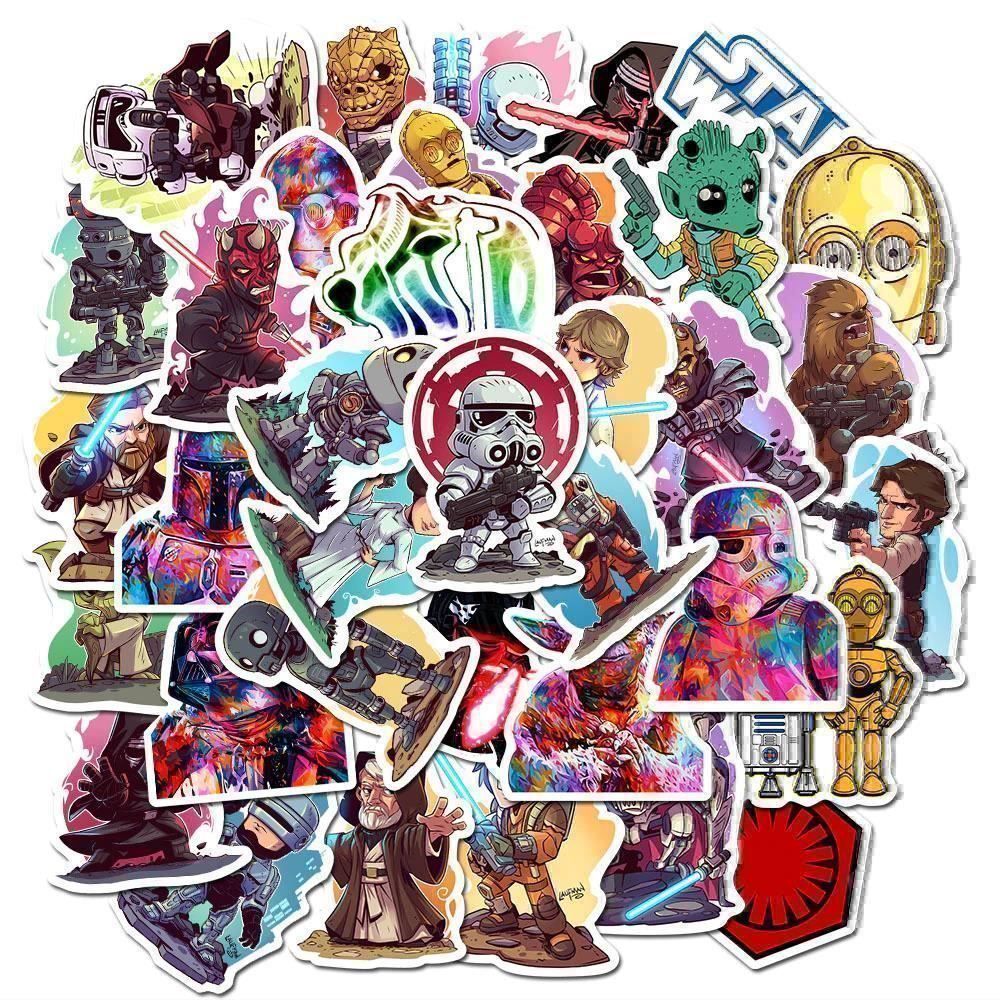 Sticker: 50 autocollants Star wars – Nuovo e nell'imballaggio originale da Gurmels venduto da Swisspod