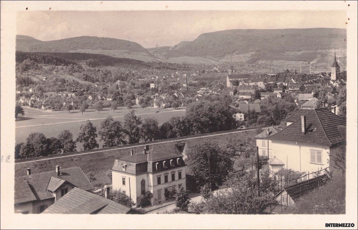 Cartoline postali: Aarau // vom Oberholz aus 1923 – Usato da Basel venduto da intermezzo12