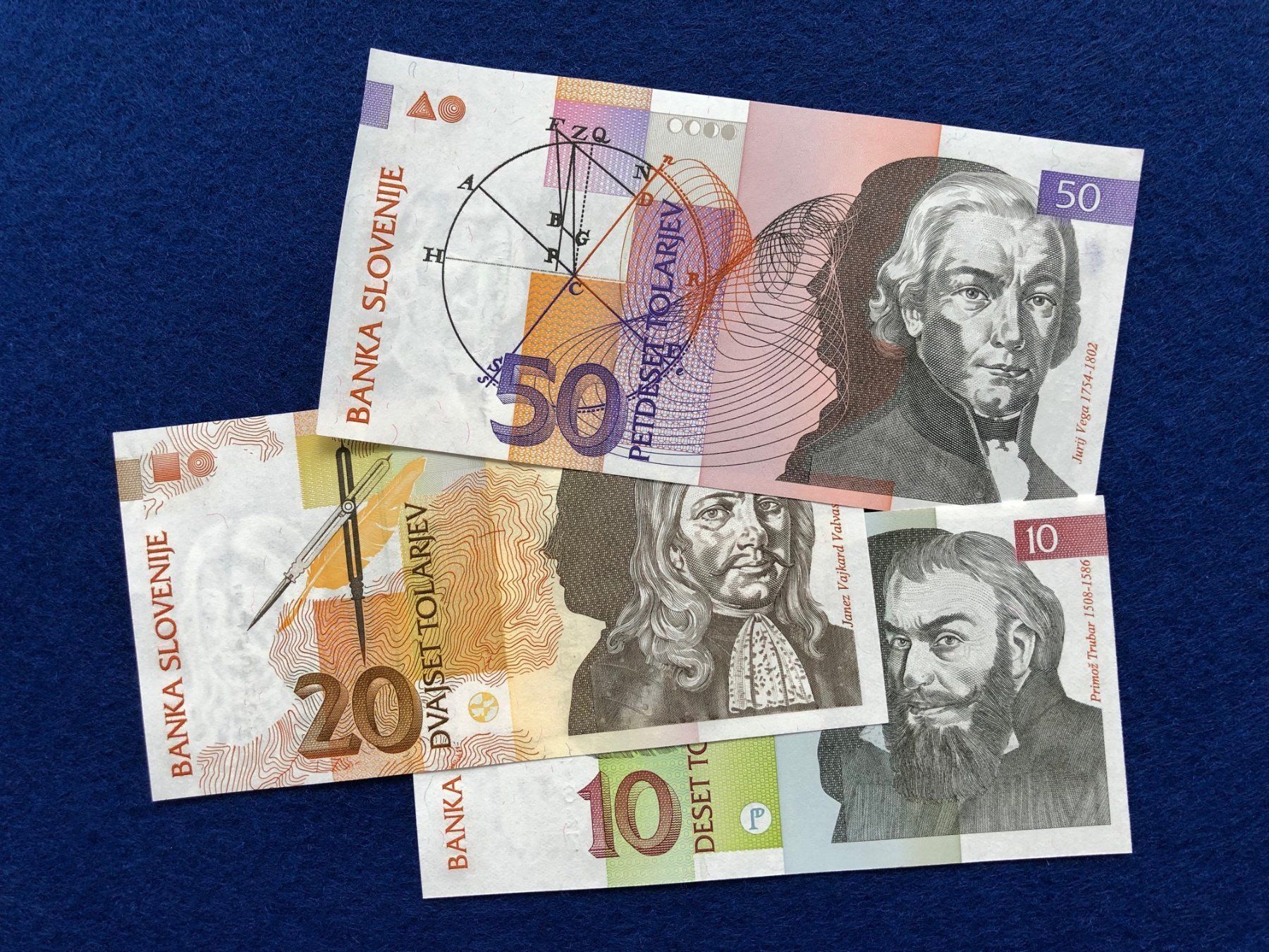 Banknoten: Slowenien 1992 - Tolarjev UNC - Notenset – Neu (gemäss Beschreibung) aus Pfäffikon SZ von Sieben77