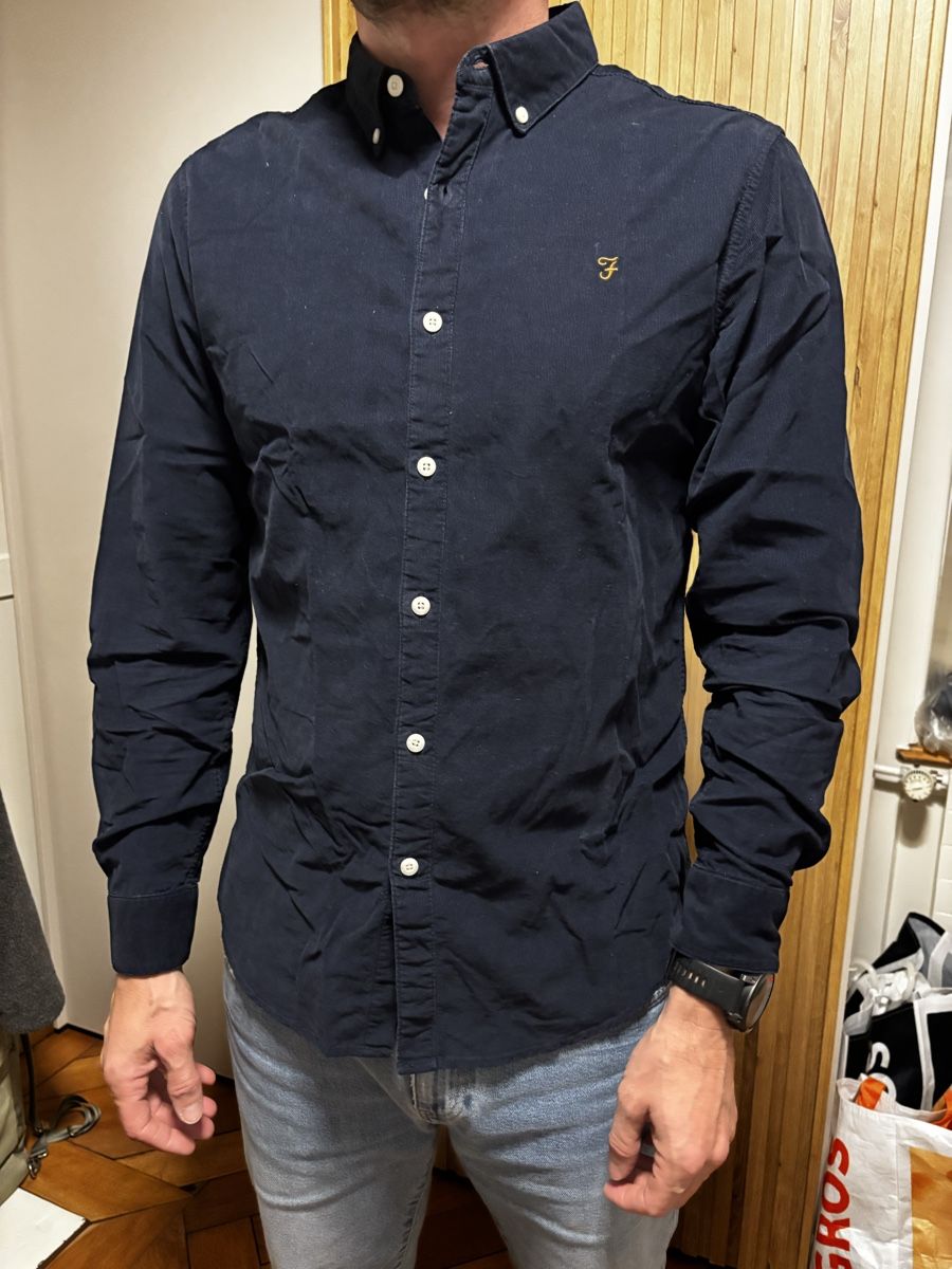 Camicie: 4 Farah Long Sleeve Shirts Button Down Solid Colors – Usato da Uster venduto da RGertsch 1