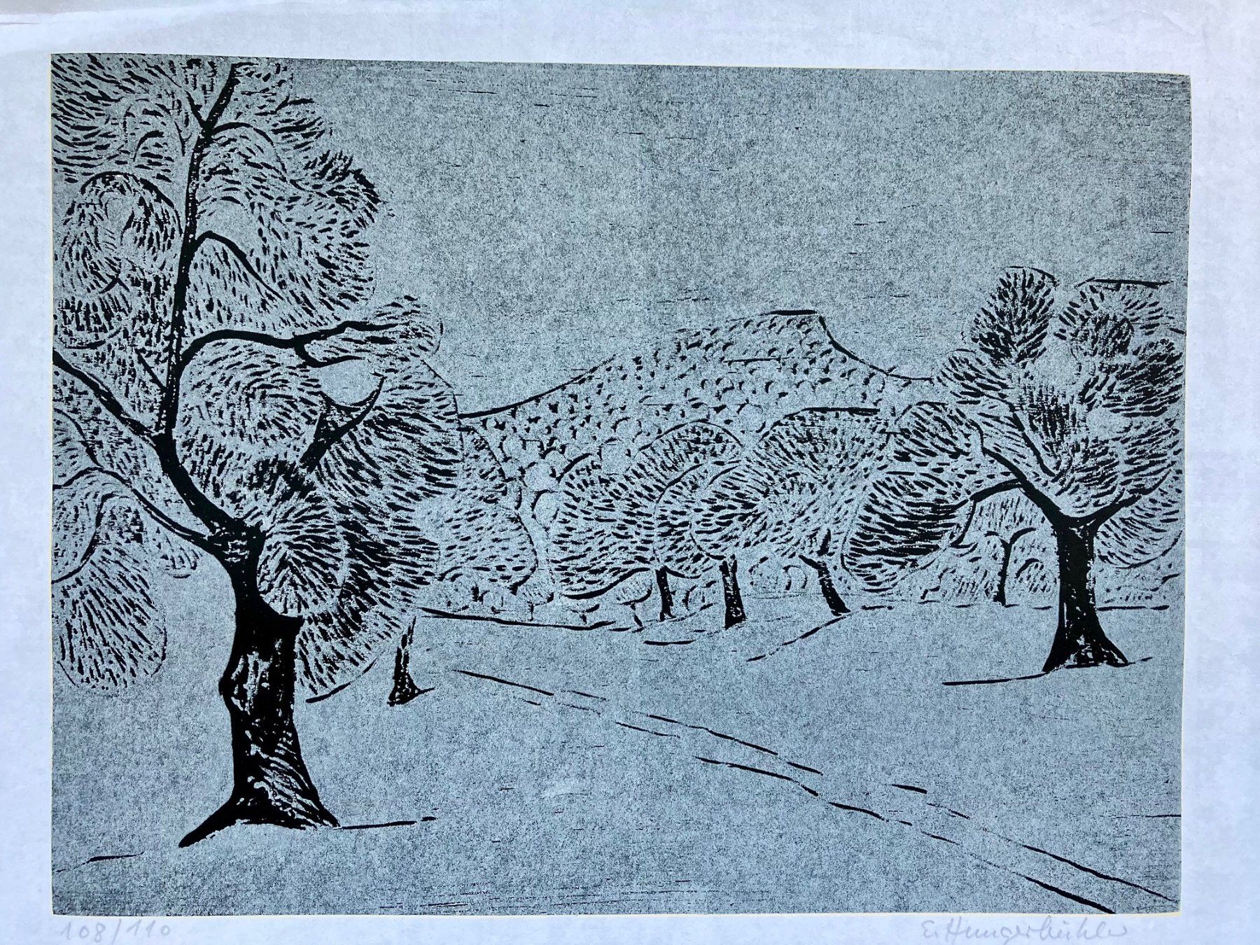 Xilografie: Holzschnitt von Emil Hungerbühler – Usato da Winterthur venduto da Barunggeli 3