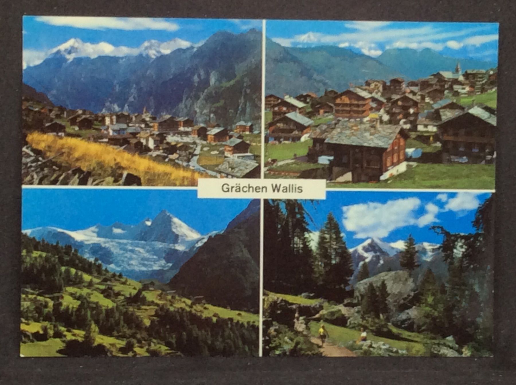 Cartoline postali: Grächen 1619 m, Wallis – Usato da Widnau venduto da Brusi9