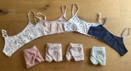 Unterwäscheset von Petit Bateau Gr 12ans /152 4 Tops 4 Hosen