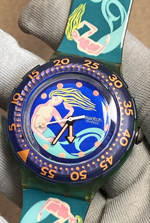 Swatch Montres: Swatch Scuba -Uhr mit Meerjungfrau! – D'occasion à Grenchen par chththl 2